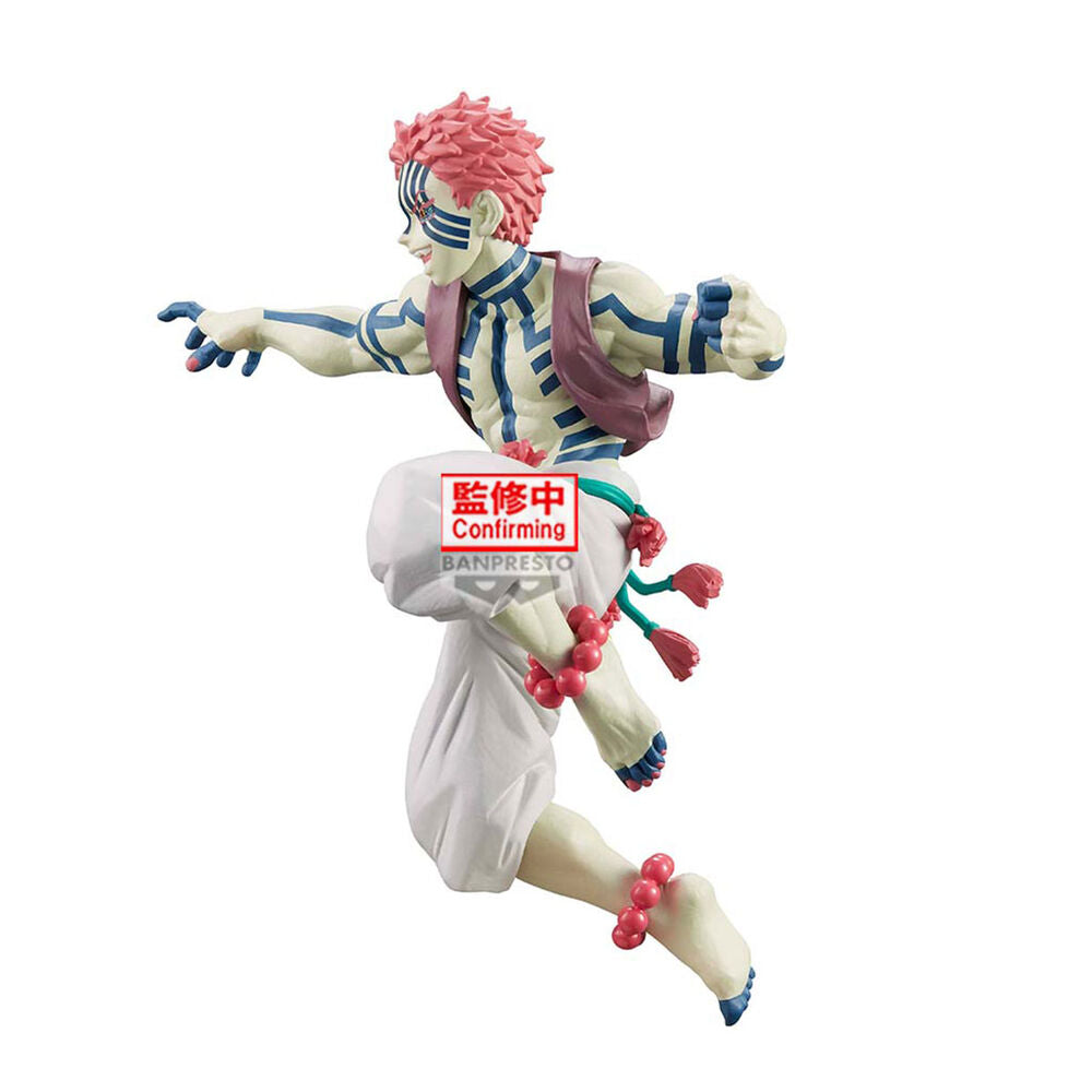 Figura Akaza Vibration Stars Demon Slayer Kimetsu no Yaiba 13cm   BANPRESTO
