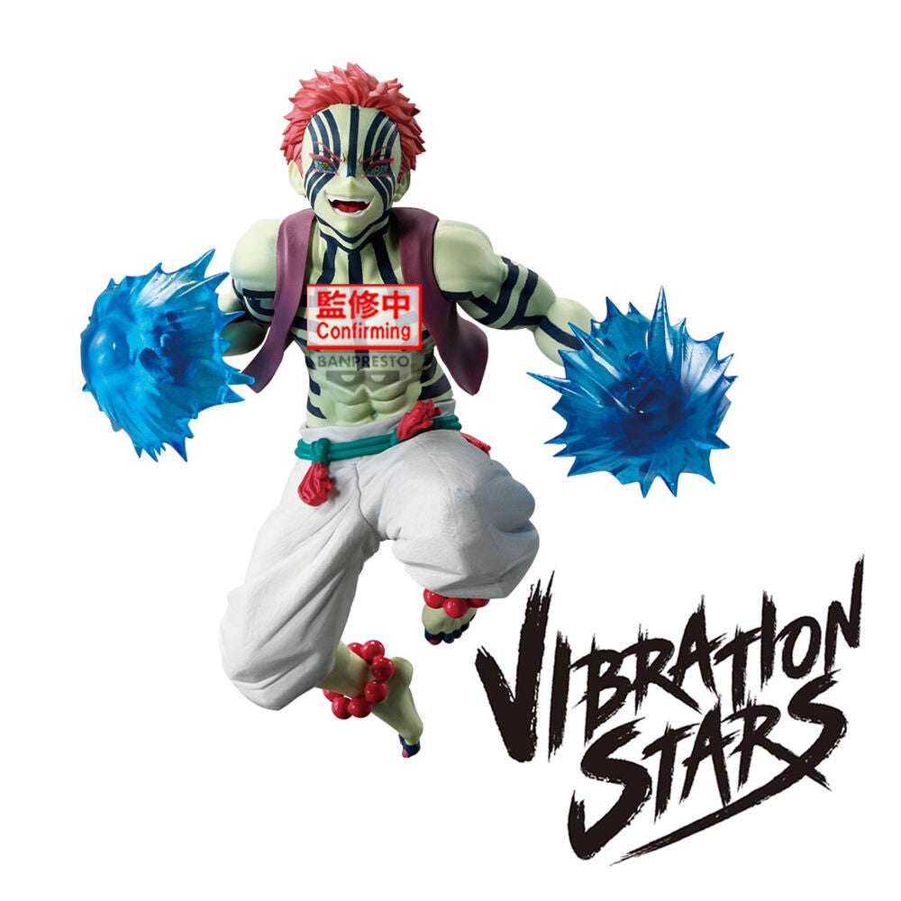 Figura Akaza Vibration Stars Demon Slayer Kimetsu no Yaiba 16cm   BANPRESTO