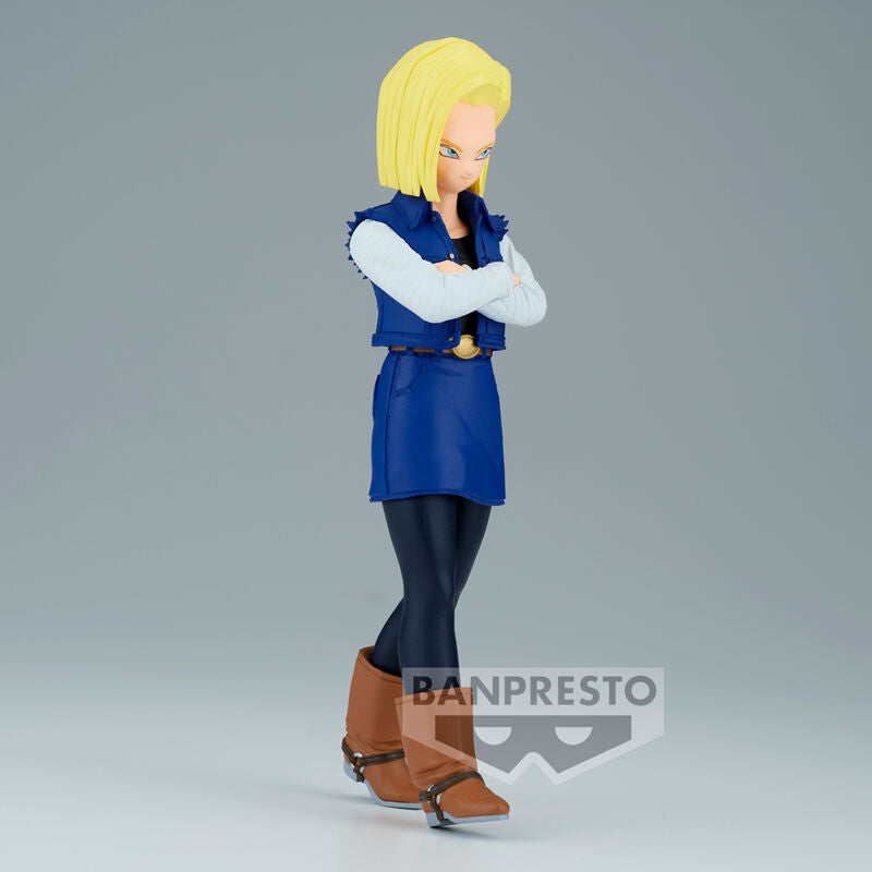 Figura Android 18 Solid Edge Work Dragon Ball Z 17cm  