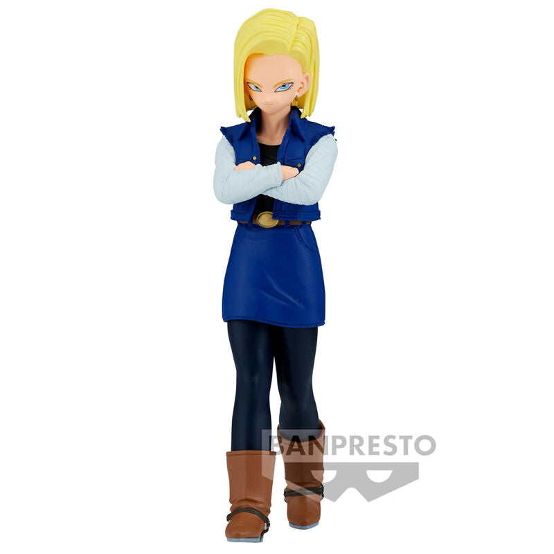 Figura Android 18 Solid Edge Work Dragon Ball Z 17cm  