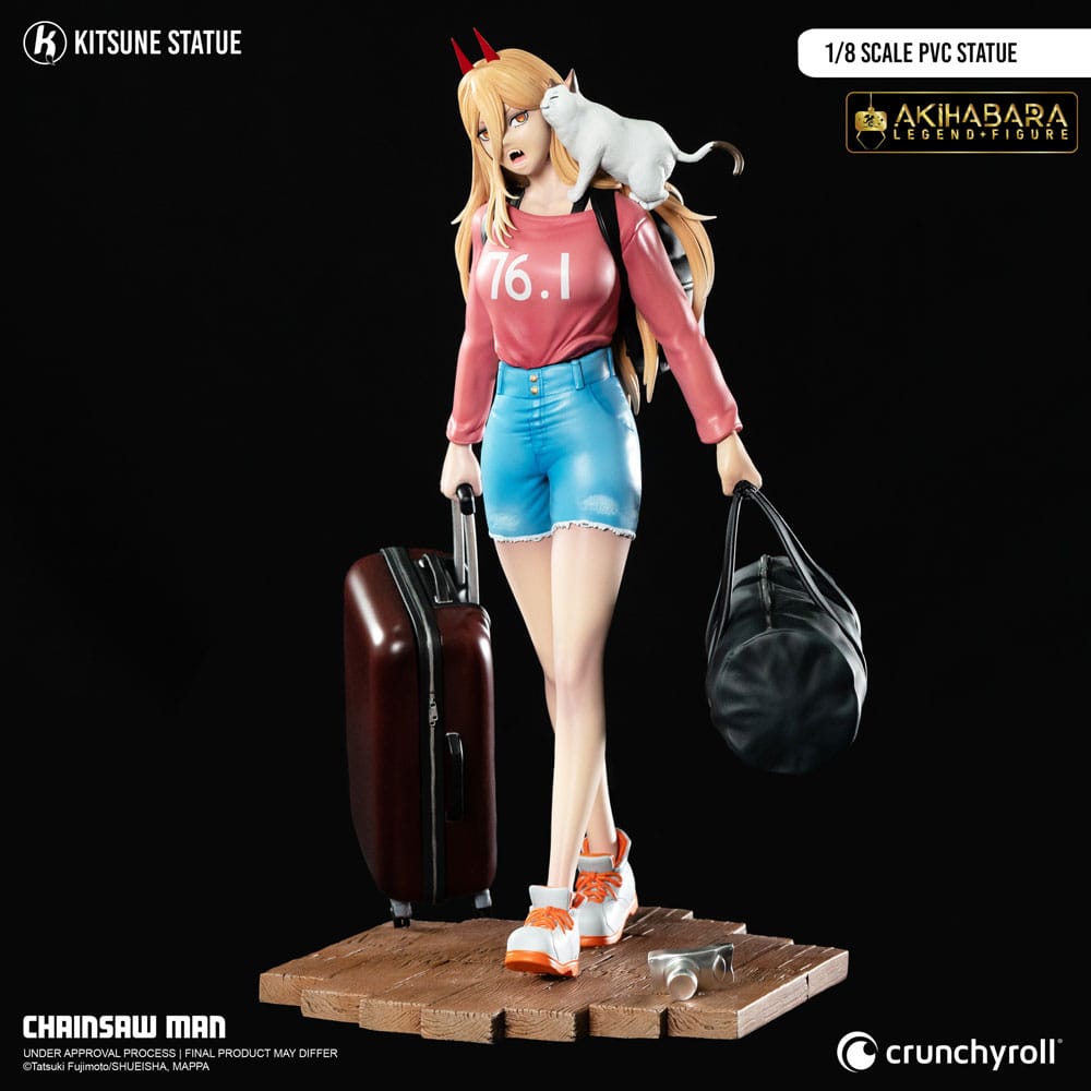 Figura Chainsaw Man Estatua PVC 1/8 Power 21 cm   Kitsune