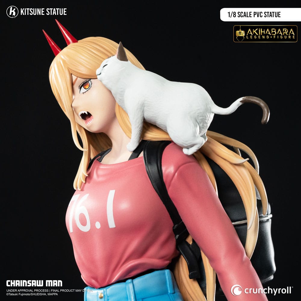 Figura Chainsaw Man Estatua PVC 1/8 Power 21 cm   Kitsune