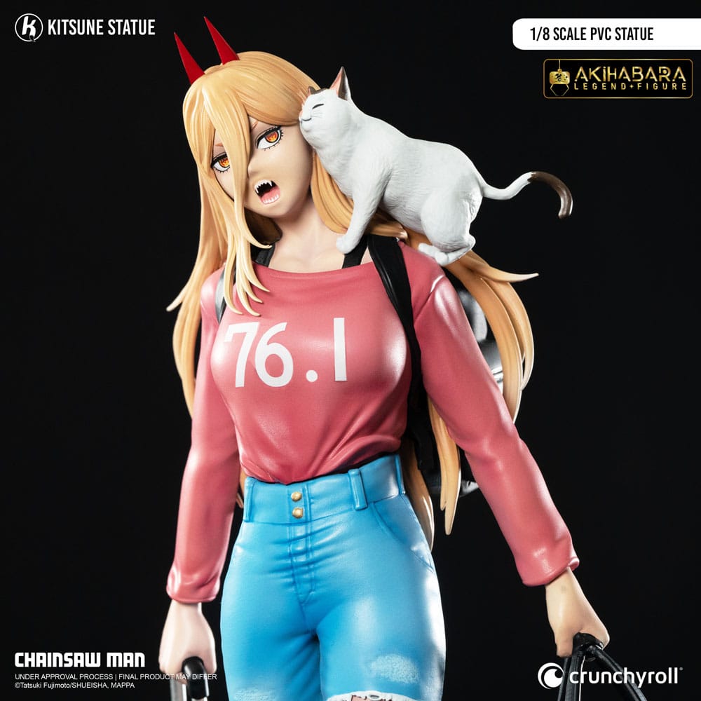 Figura Chainsaw Man Estatua PVC 1/8 Power 21 cm   Kitsune