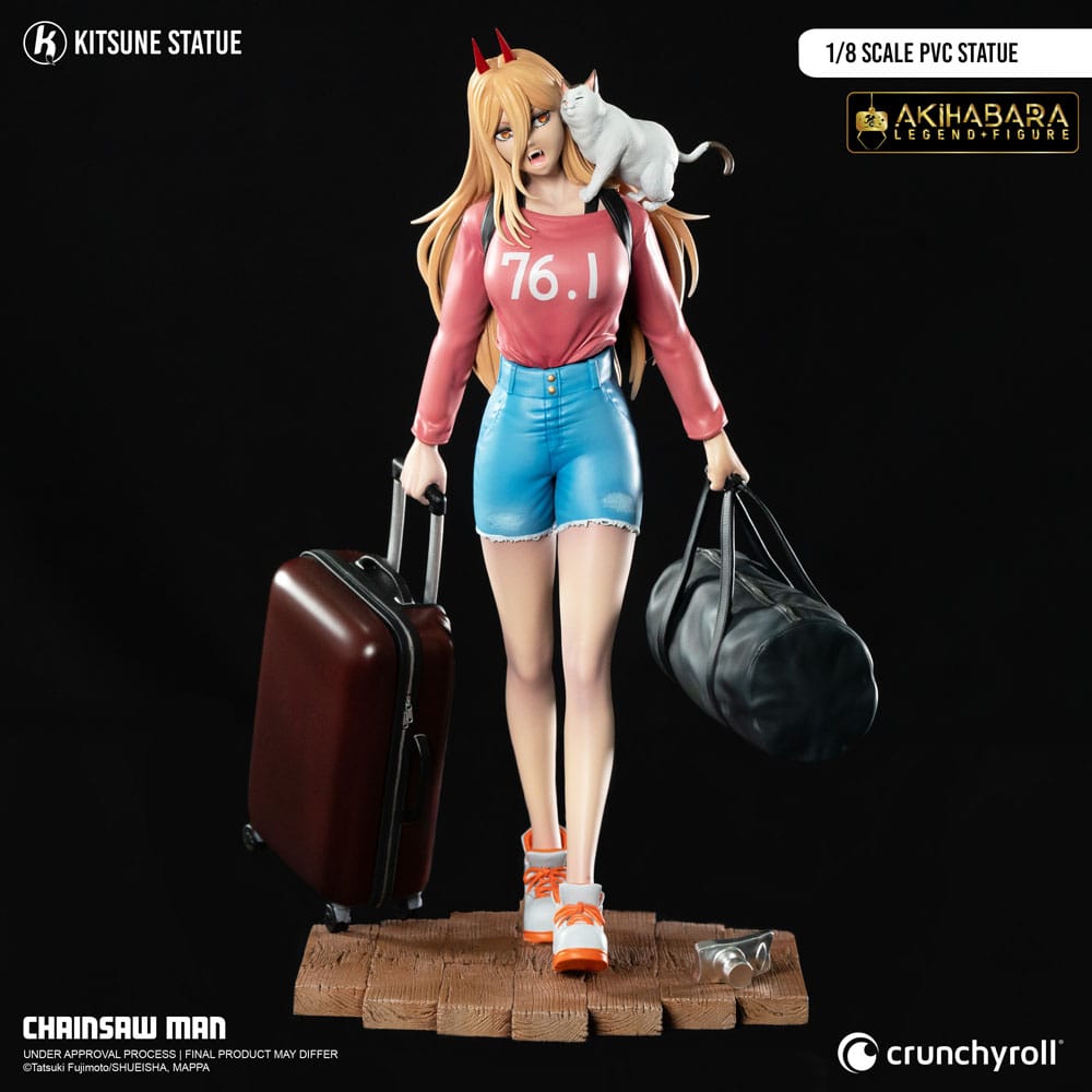 Figura Chainsaw Man Estatua PVC 1/8 Power 21 cm   Kitsune