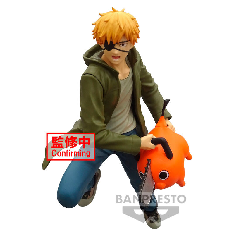 Figura Denji & Pochita Vibration Star Chainsaw Man 14cm   BANPRESTO