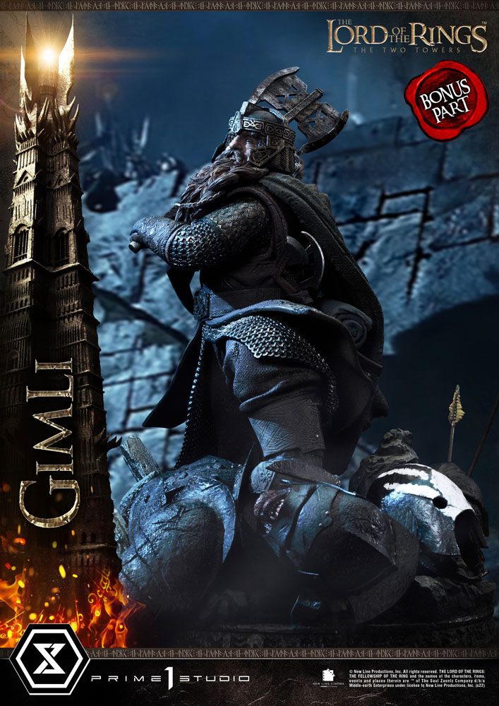 Figura El Señor de los Anillos Estatua 1/4 Gimli Bonus Version   Prime 1 Studio
