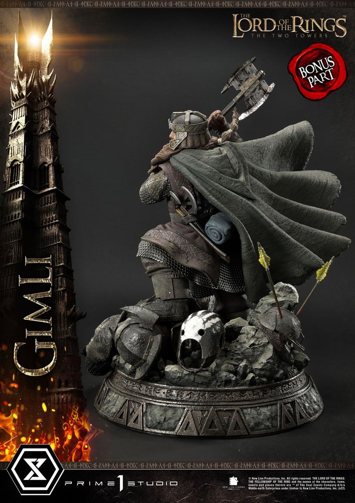 Figura El Señor de los Anillos Estatua 1/4 Gimli Bonus Version   Prime 1 Studio