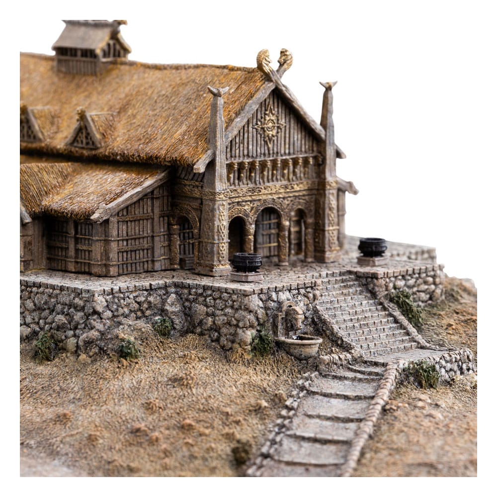 Figura El Señor de los Anillos Estatua The Golden Hall of Edoras 9 cm   Weta Workshop
