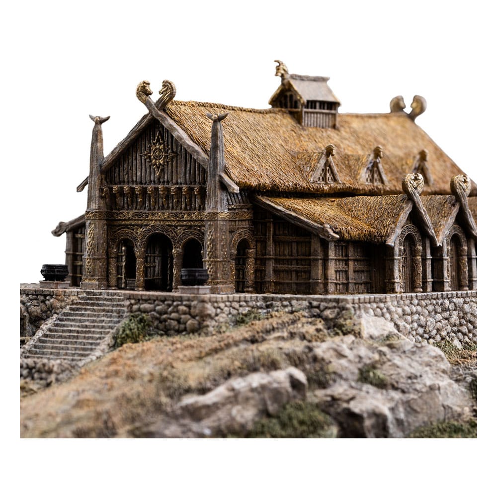 Figura El Señor de los Anillos Estatua The Golden Hall of Edoras 9 cm   Weta Workshop