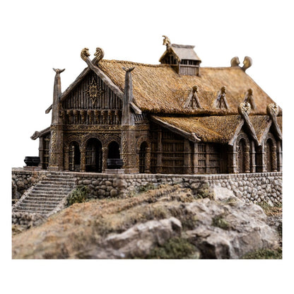 Figura El Señor de los Anillos Estatua The Golden Hall of Edoras 9 cm  