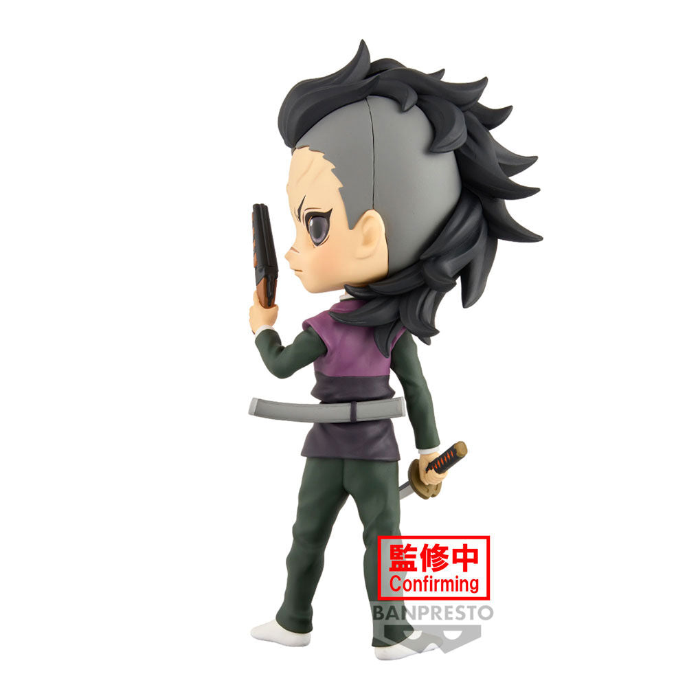 Figura Genya Shinazugawa Demon Slayer Kimetsu no Yaiba Q posket 14cm   BANPRESTO