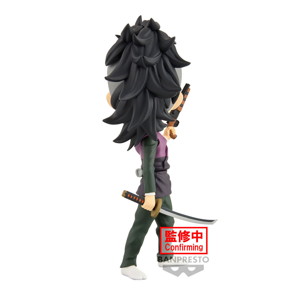 Figura Genya Shinazugawa Demon Slayer Kimetsu no Yaiba Q posket 14cm   BANPRESTO