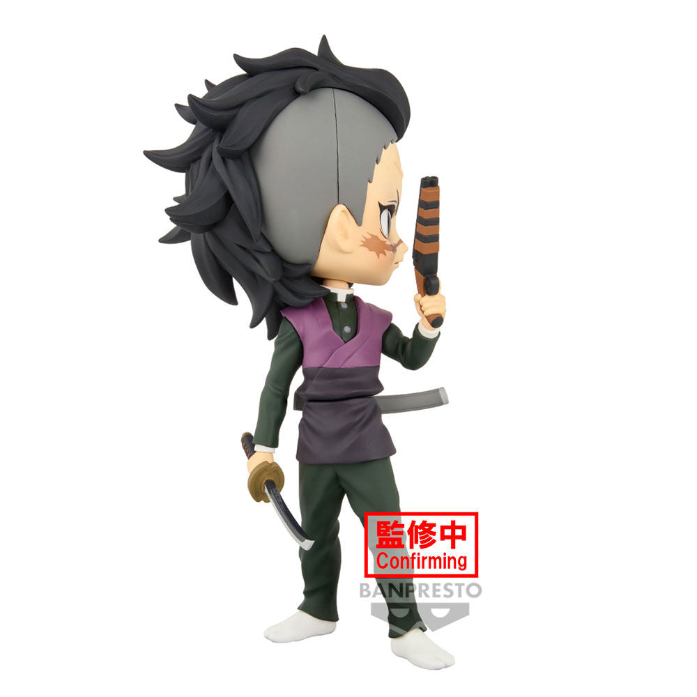 Figura Genya Shinazugawa Demon Slayer Kimetsu no Yaiba Q posket 14cm   BANPRESTO