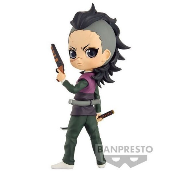 Figura Genya Shinazugawa Demon Slayer Kimetsu no Yaiba Q posket 14cm   BANPRESTO
