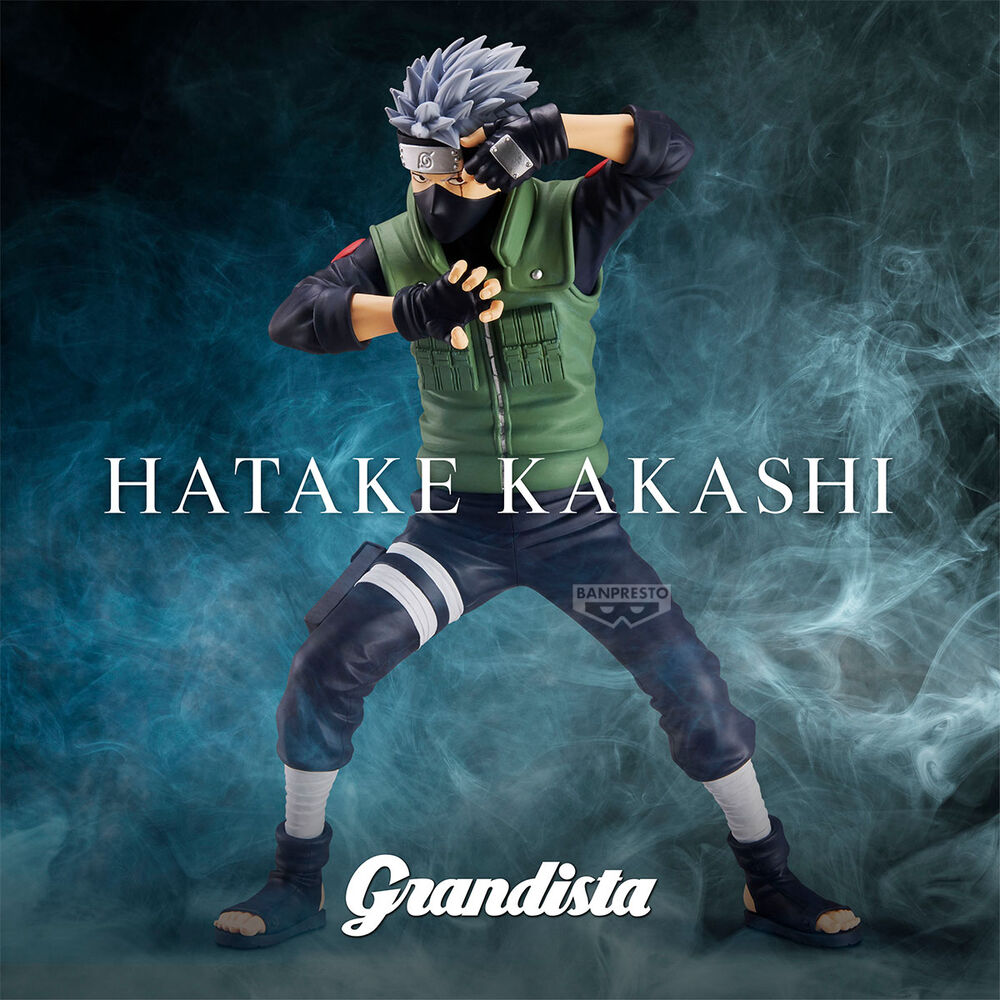 Figura Hatake Kakashi Grandista Naruto Shippuden 23cm   BANPRESTO