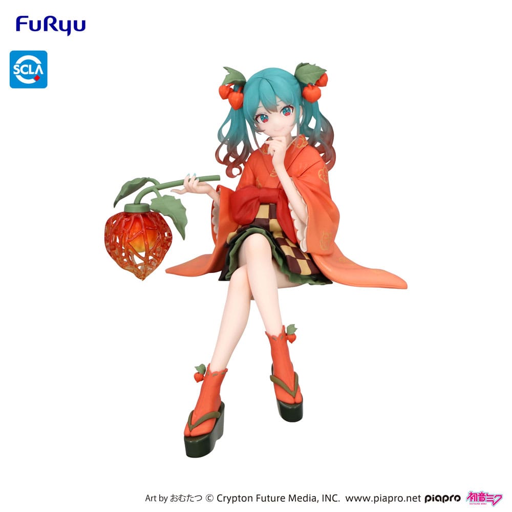 Figura Hatsune Miku Estatua PVC Noodle Stopper Flower Fairy Winter Cherry 15 cm  