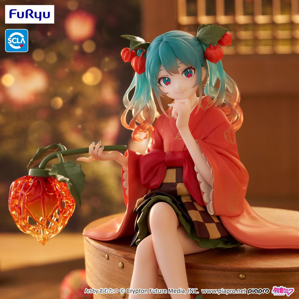 Figura Hatsune Miku Estatua PVC Noodle Stopper Flower Fairy Winter Cherry 15 cm  