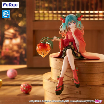 Figura Hatsune Miku Estatua PVC Noodle Stopper Flower Fairy Winter Cherry 15 cm  