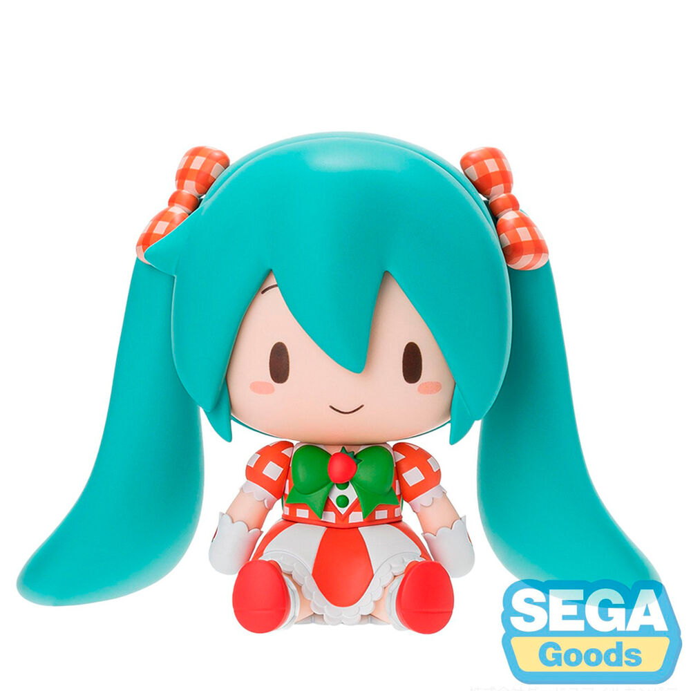 Figura Hatsune Miku Lovely Strawberry Fuwa Petit Hatsune Miku 8cm   SEGA