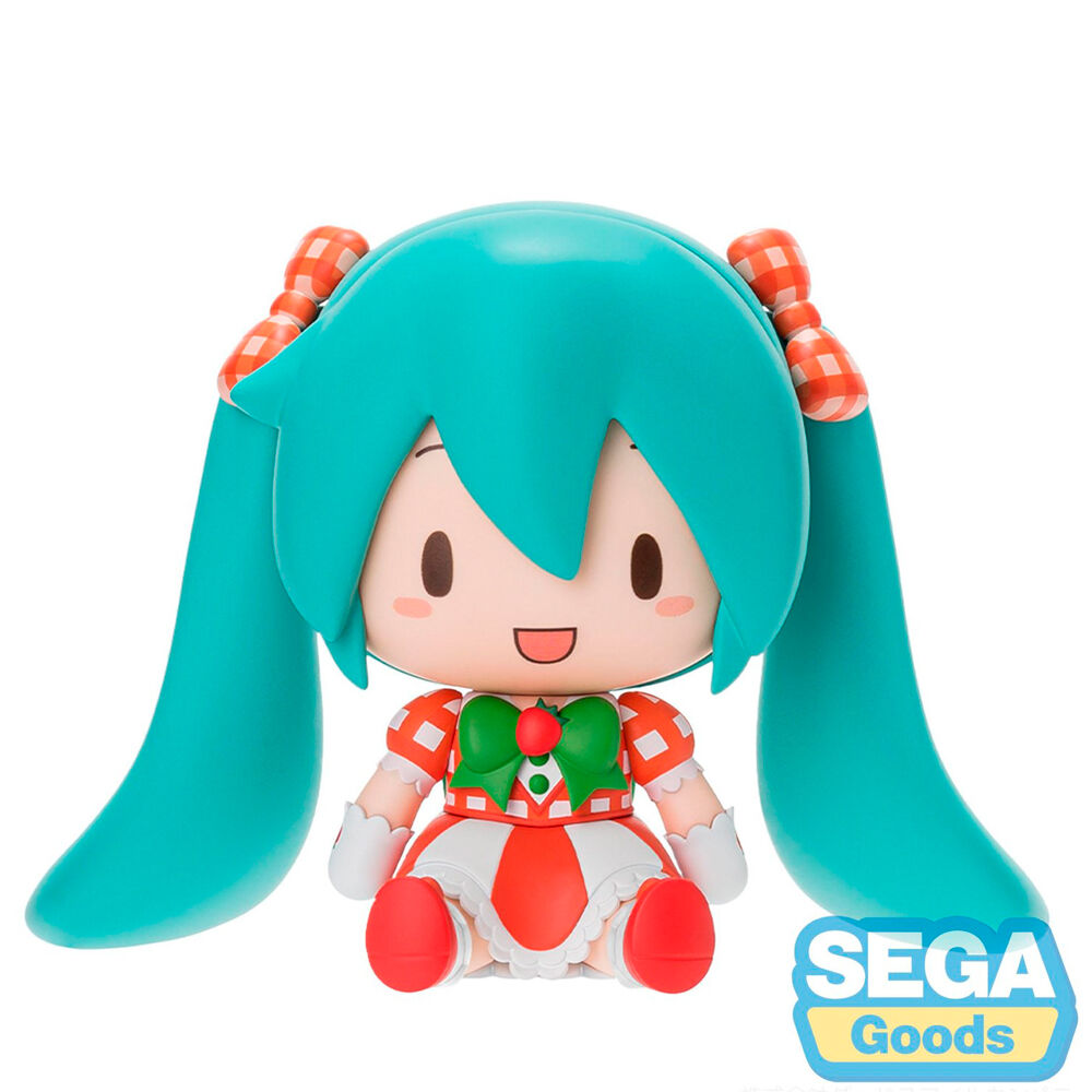 Figura Hatsune Miku Lovely Strawberry Fuwa Petit Hatsune Miku 8cm   SEGA