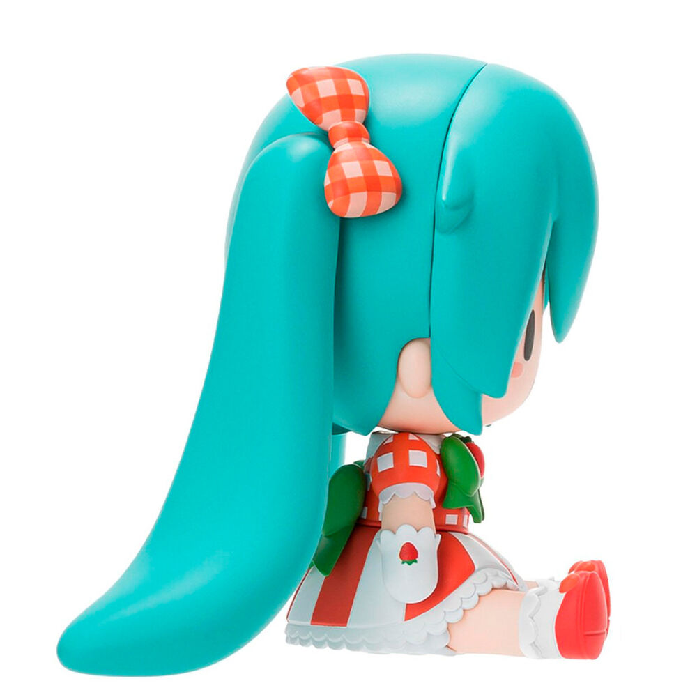 Figura Hatsune Miku Lovely Strawberry Fuwa Petit Hatsune Miku 8cm   SEGA