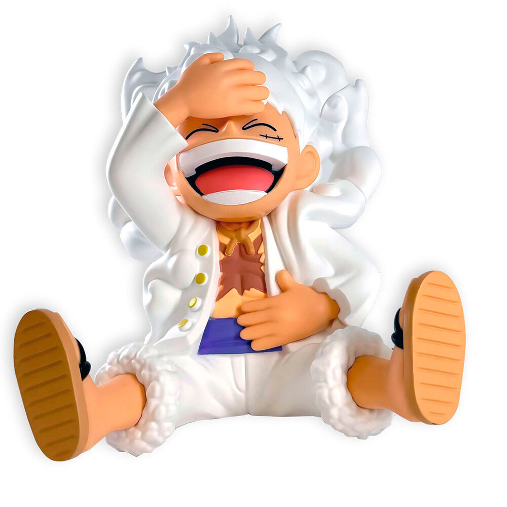 Figura Hucha Luffy Gear 5 One Piece 15cm   Plastoy