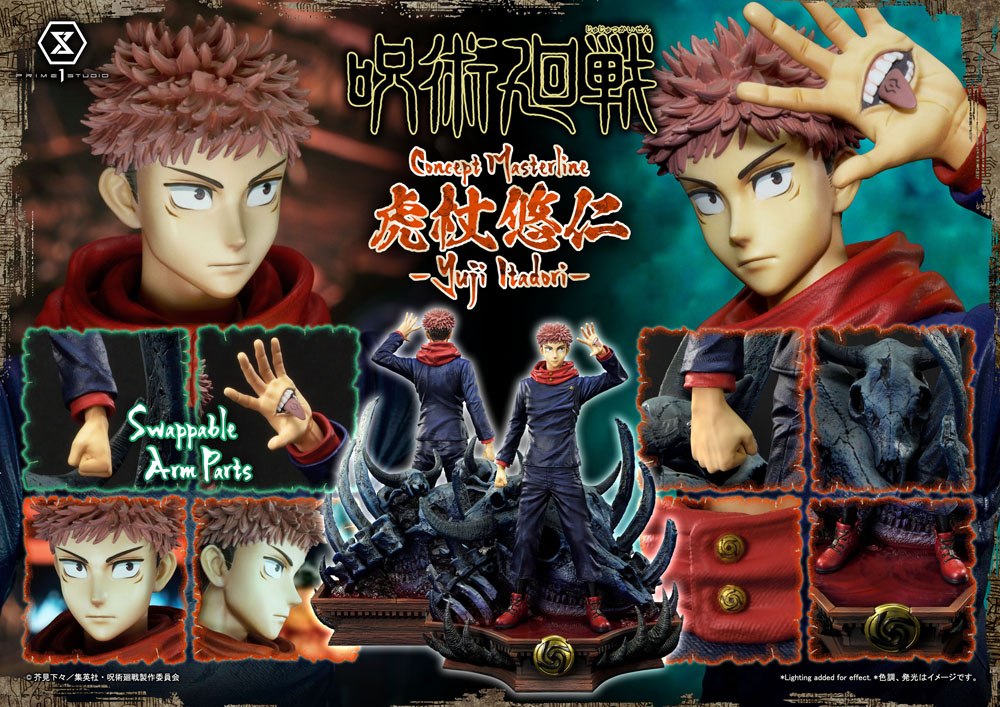 Figura Jujutsu Kaisen Premium Masterline Series Estatua Yuuji Itadori   Prime 1 Studio