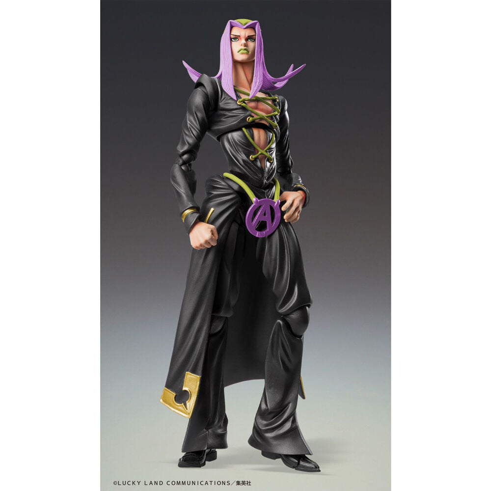 Figura Leone Abbachio Black Chozokado Jojos Bizarre Adventure Golden Wind 16cm  