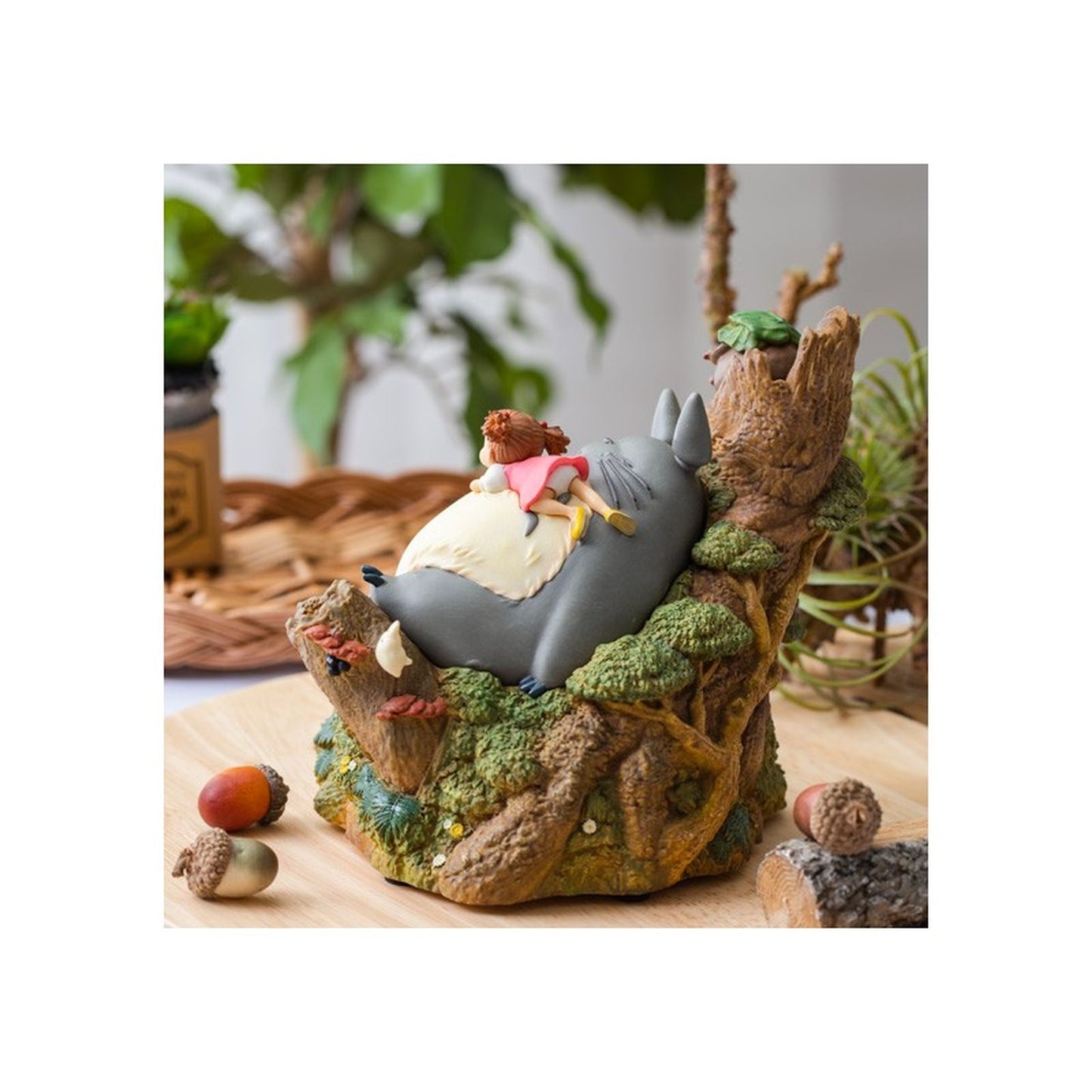 Figura Mi vecino Totoro con Mei durmiendo 14cm-Caja de musica re-run  