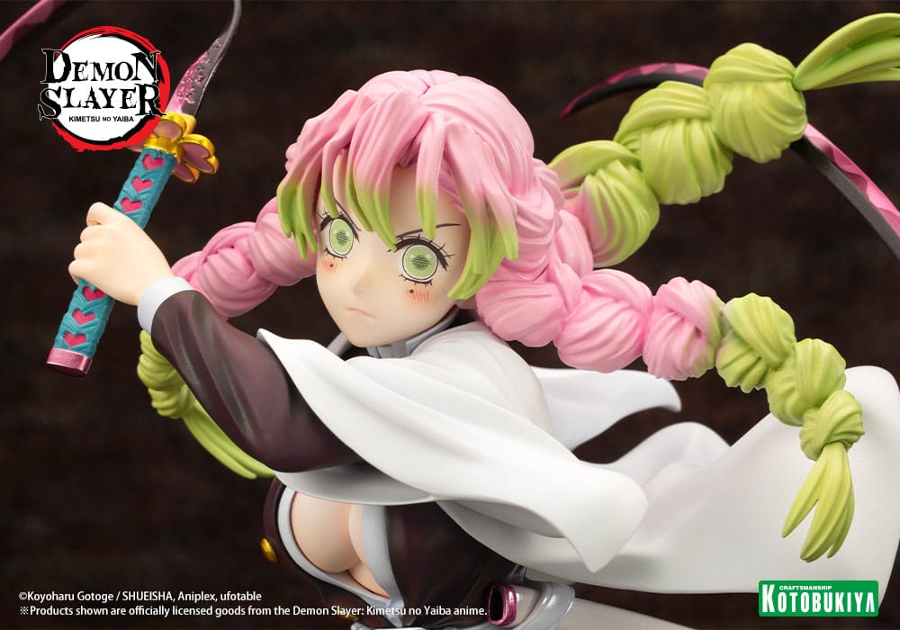 Figura Mitsuri Kanroji Kimetsu no Yaiba Estatua ARTFXJ PVC 1/8 Bonus Edition Demon Slayer   Kotobukiya