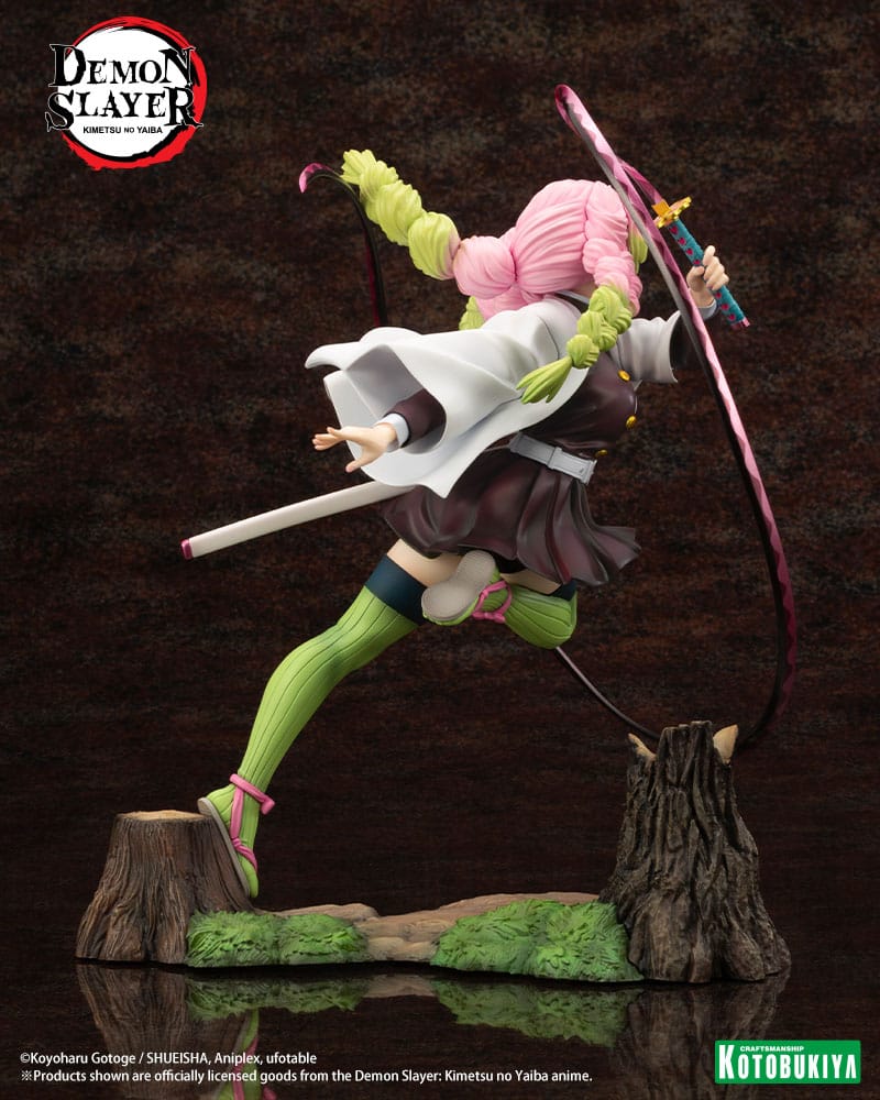 Figura Mitsuri Kanroji Kimetsu no Yaiba Estatua ARTFXJ PVC 1/8 Bonus Edition Demon Slayer   Kotobukiya