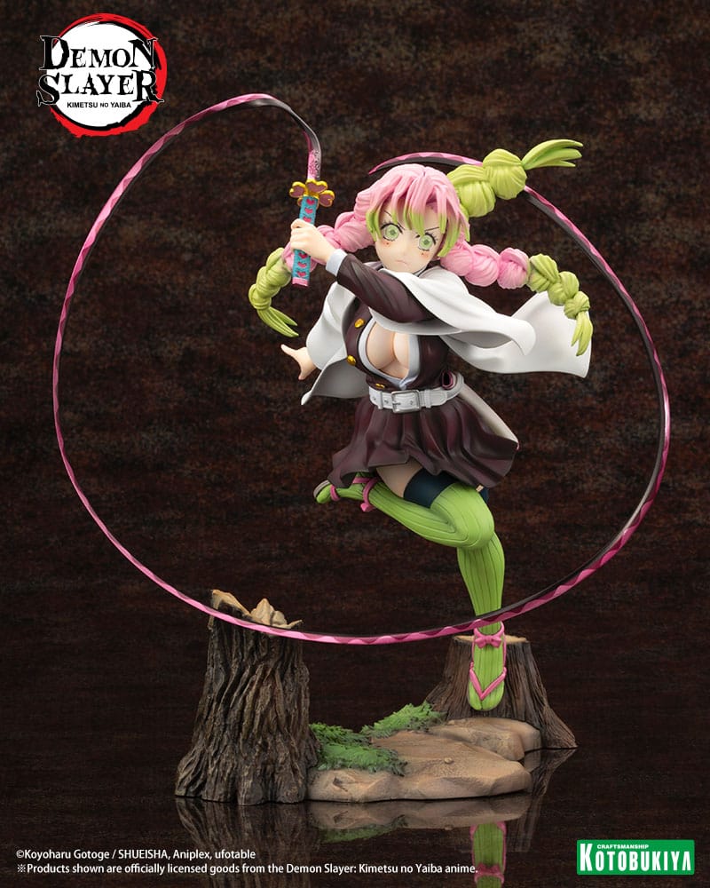 Figura Mitsuri Kanroji Kimetsu no Yaiba Estatua ARTFXJ PVC 1/8 Bonus Edition Demon Slayer   Kotobukiya