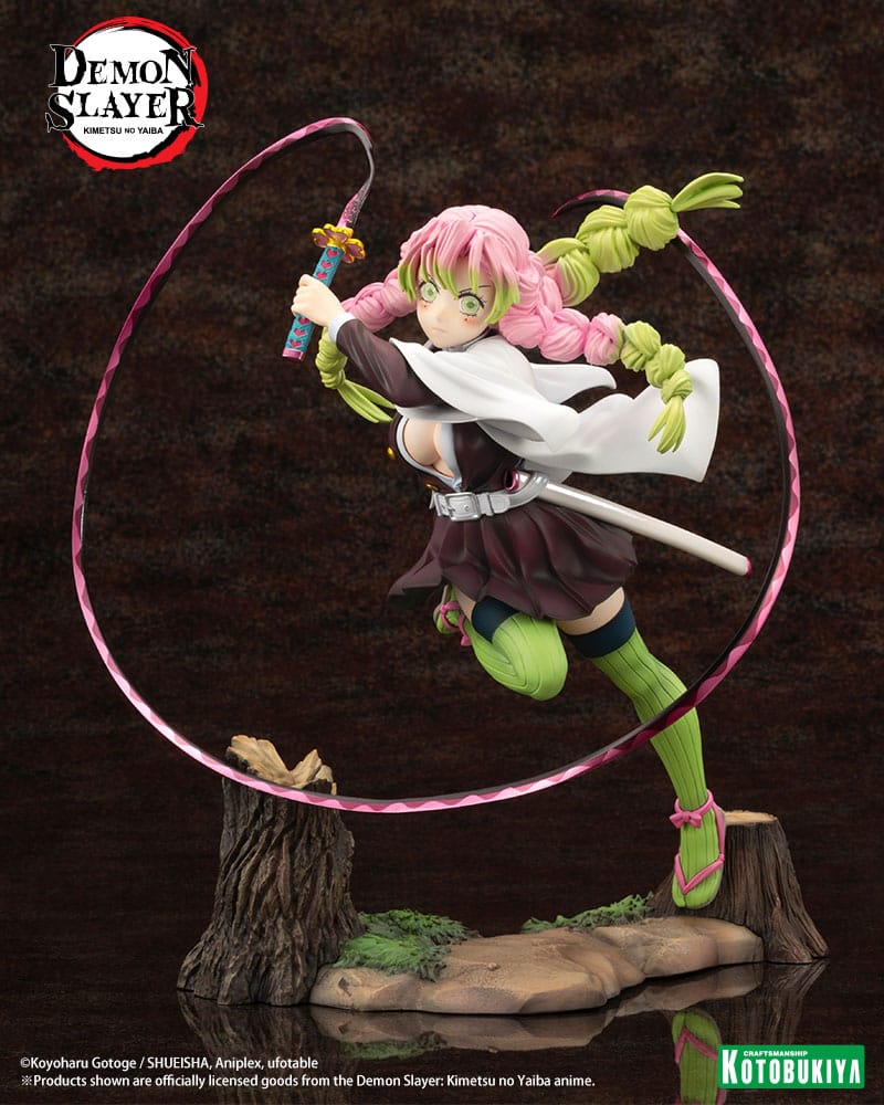 Figura Mitsuri Kanroji Kimetsu no Yaiba Estatua ARTFXJ PVC 1/8 Bonus Edition Demon Slayer   Kotobukiya