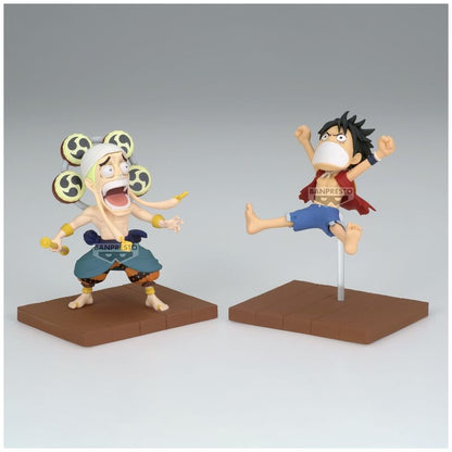 Figura Monkey D Luffy & Enel World Collectable One Piece 7cm  