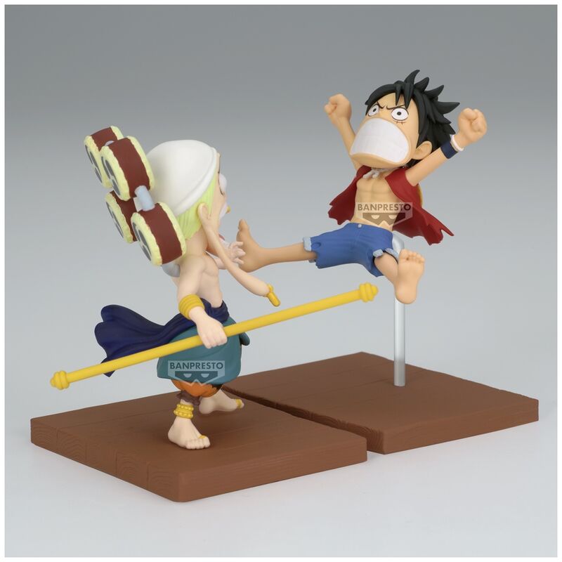 Figura Monkey D Luffy & Enel World Collectable One Piece 7cm  
