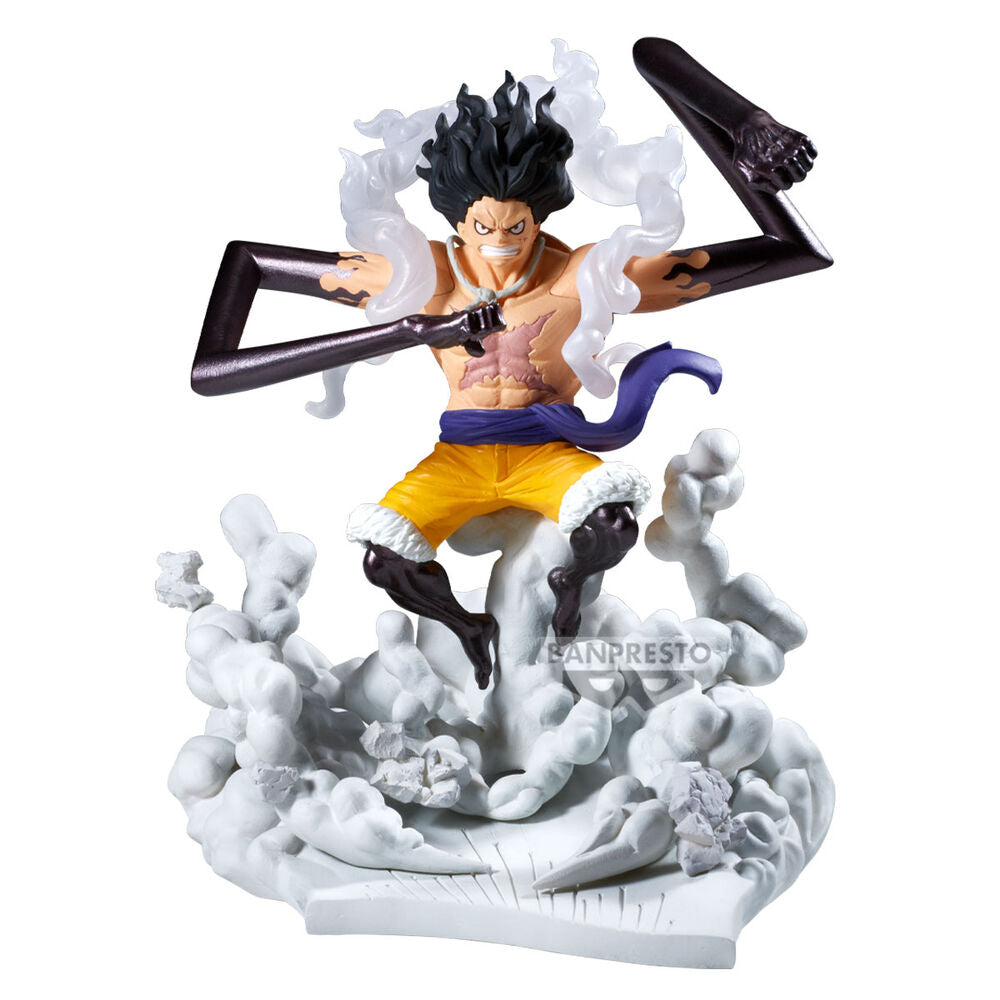 Figura Monkey D Luffy Gear 4 Senkokkei One Piece 15cm   BANPRESTO