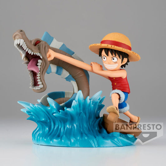Figura Monkey D Luffy vs Local Sea Monster Log Stories One Piece 7cm  