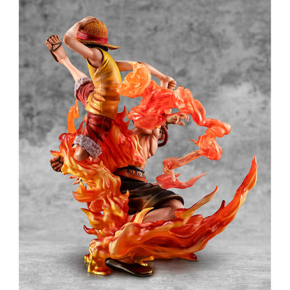 Figura Monkey D Luffy y Portgas D Ace P.O.P.-Bond Between Brothers- One Piece 25cm  