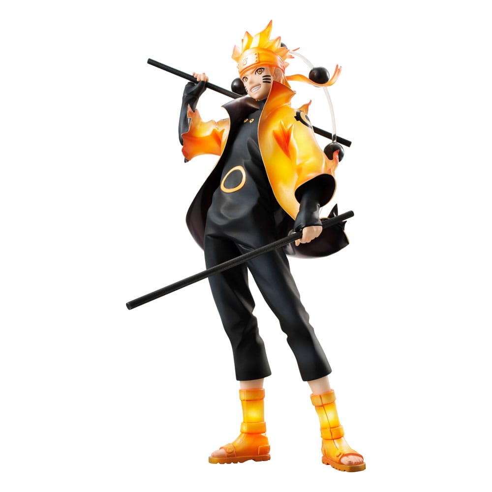 Figura Naruto Uzumaki Serie G.E.M. Six Paths Sage Mode 15th Anniversary 22cm   Megahouse