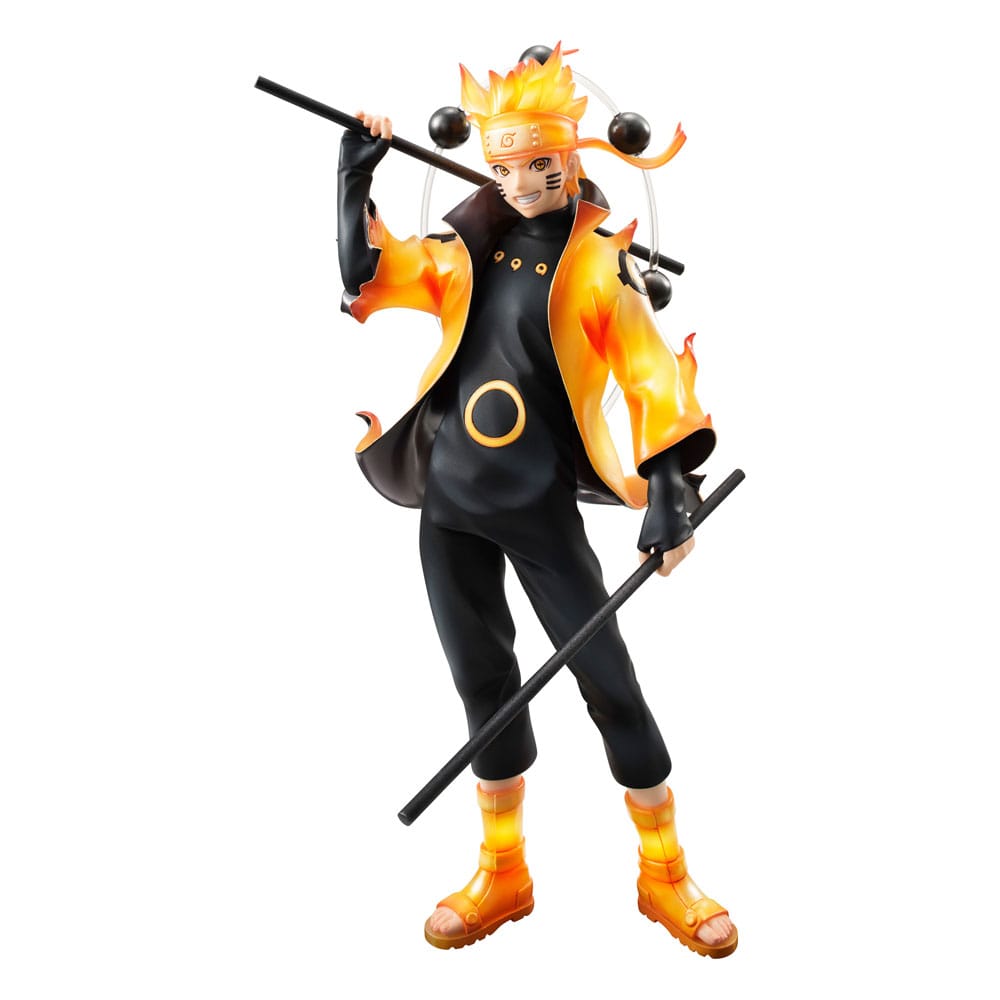 Figura Naruto Uzumaki Serie G.E.M. Six Paths Sage Mode 15th Anniversary 22cm   Megahouse