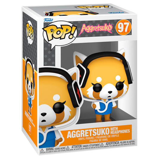 Figura POP Aggretsuko - Aggretsuko with Headphones  