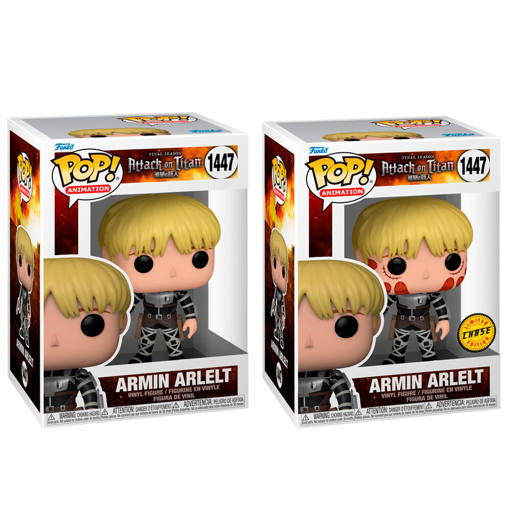 Figura POP Attack on Titan Armin Arlelt + Chase   FUNKO