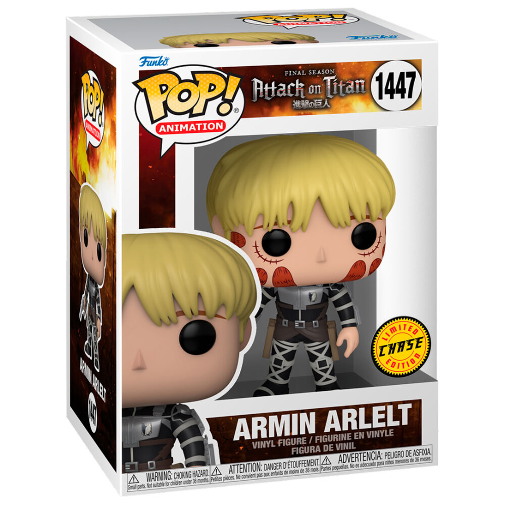 Figura POP Attack on Titan Armin Arlelt + Chase   FUNKO