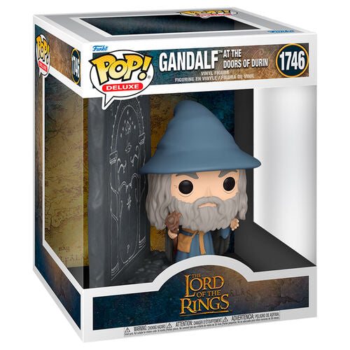 Figura POP Deluxe El Señor de los Anillos Gandalf with Doors of Durin  