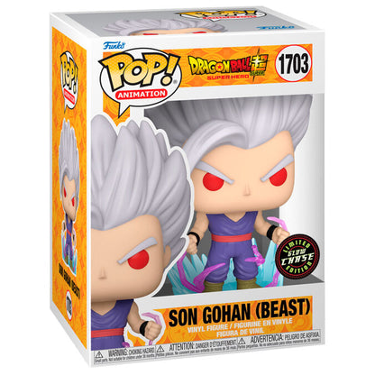 Figura POP Dragon Ball Super Super Hero Gohan Beast + Chase   FUNKO