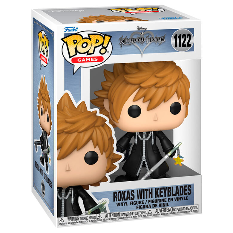 Figura POP Kingdom Hearts Roxas with Keyblades   FUNKO