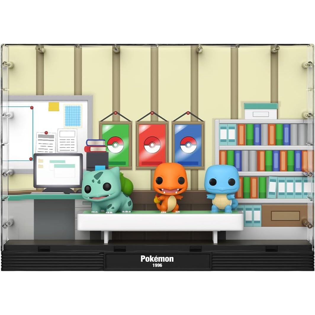 Figura POP Moments Deluxe Pokemon 1996 Bulbasaur Charmander Squirtle   FUNKO