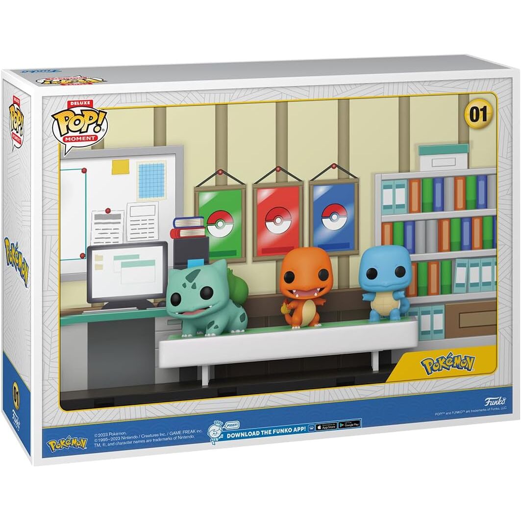 Figura POP Moments Deluxe Pokemon 1996 Bulbasaur Charmander Squirtle   FUNKO