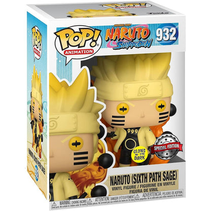 Figura POP Naruto Uzumaki Naruto Six Path Sage Glow   FUNKO