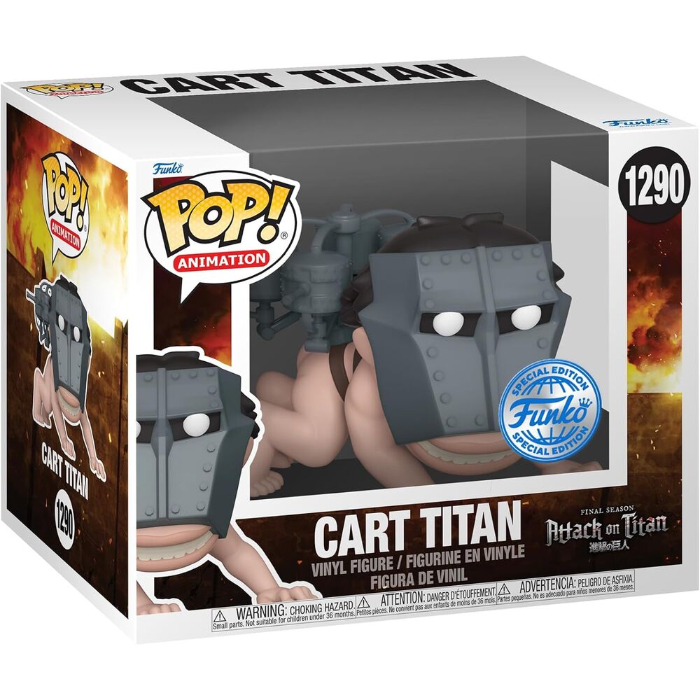 Figura Pop Super Attack On Titan Cart Titan Exclusive   FUNKO